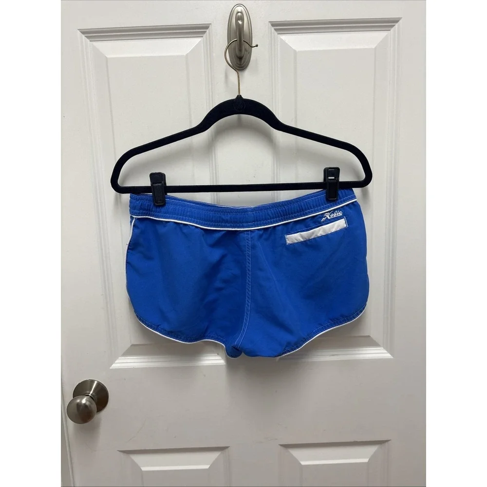 Vintage Hobie‎ Blue With White Piping Drawstring Pocket Details - Size Large